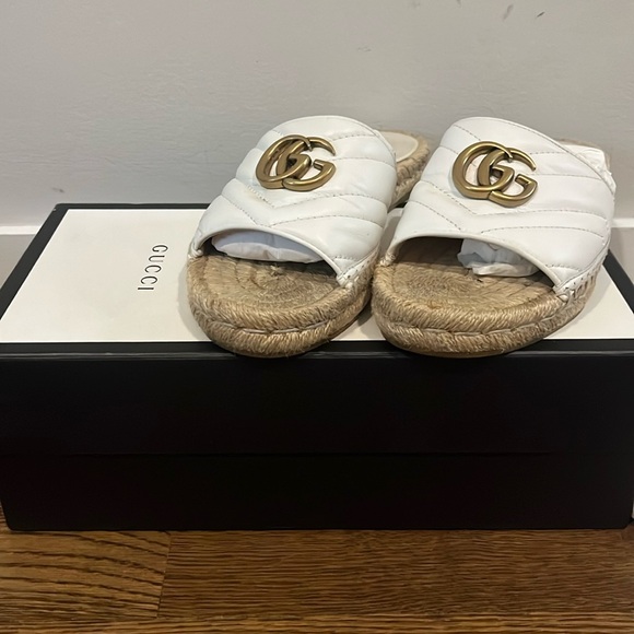 Gucci Napa Charlotte Great White Sandal - Picture 2 of 6